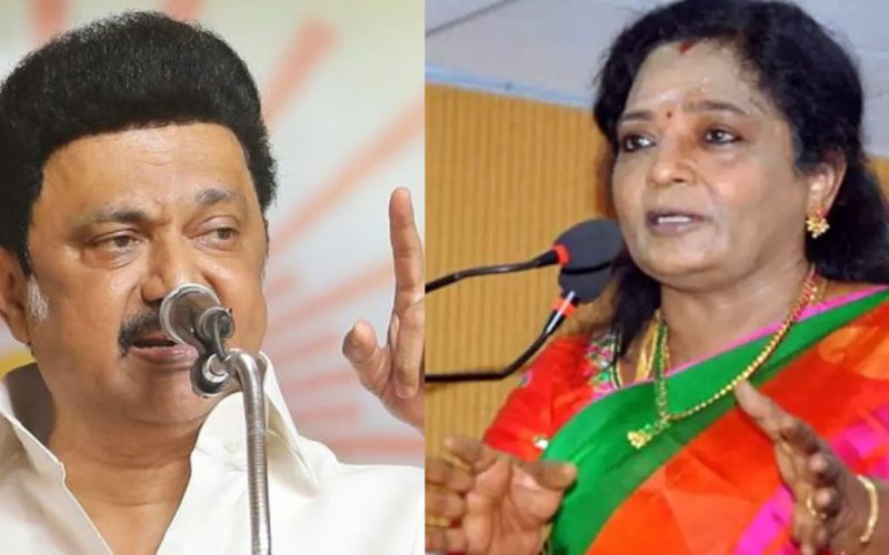 TN CM MK Stalin is misleading our Tamil brothers and sisters says senior BJP leader Tamilisai Soundararajan