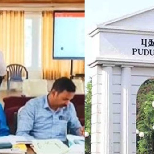 புதுச்சேரியில் தி.மு.க. வேட்புமனு தாக்கல்
