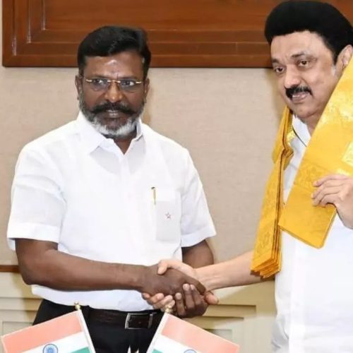 மு.க. ஸ்டாலின் உடன் திருமாவளவன்
