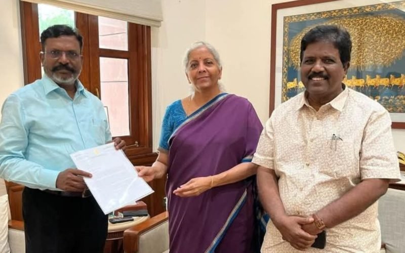 VCK MP Thol Thirumavalavan met Union Finance Minister Nirmala Sitharaman
