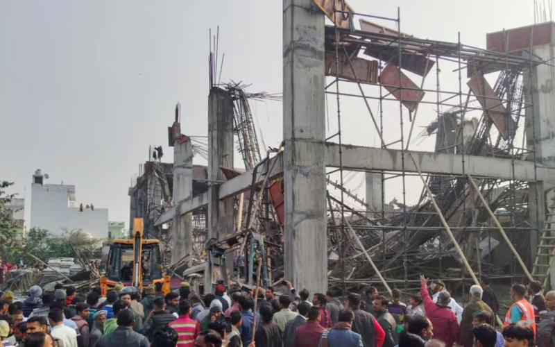 UPs Kannauj Railway Station Roof Slab Collapses 20 People May Be Trapped