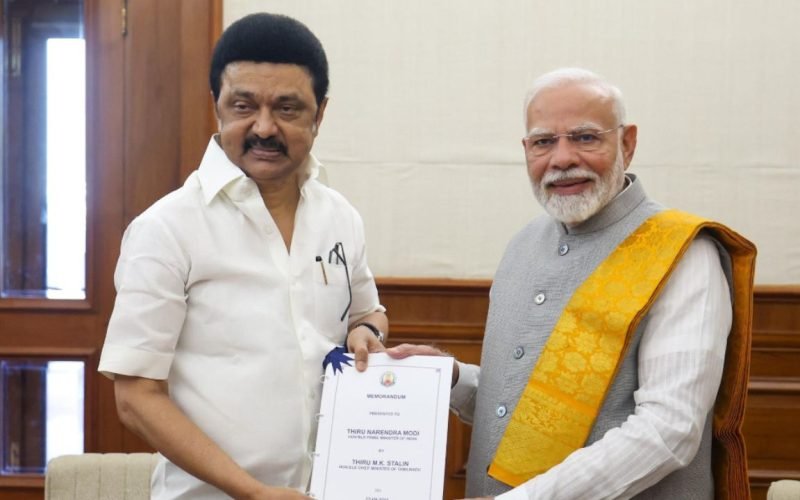 TN CM M K Stalin met Prime Minister Narendra Modi in Delhi
