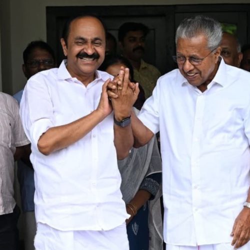 பினராய் விஜயனை சந்தித்த வி.டி. சதீசன்
