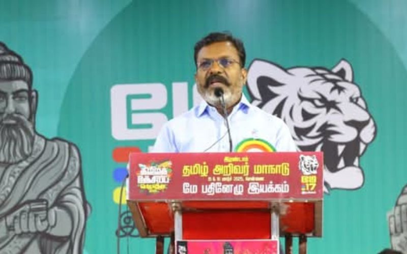 VKC leader Thol Thirumavalavan MP