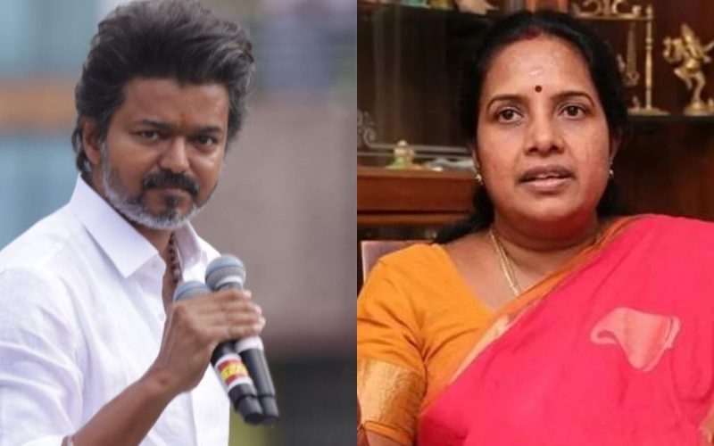 நடிகர் விஜய், வானதி சீனிவாசன்
