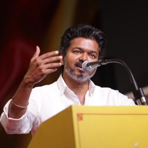 தவெக தலைவர் விஜய் 