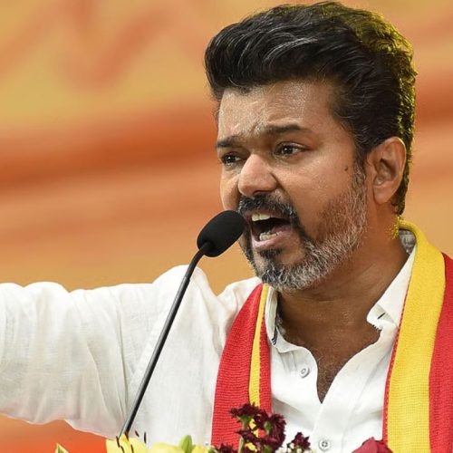 தமிழக வெற்றி கழகத் தலைவர் விஜய்