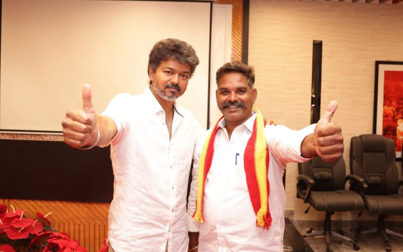 TVK Vijay supports independent candidate in Salem Edappadi Assembly constituency
