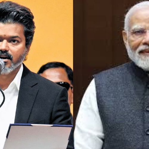 முதலமைச்சர் விஜய், பிரதமர் நரேந்திர மோடி 