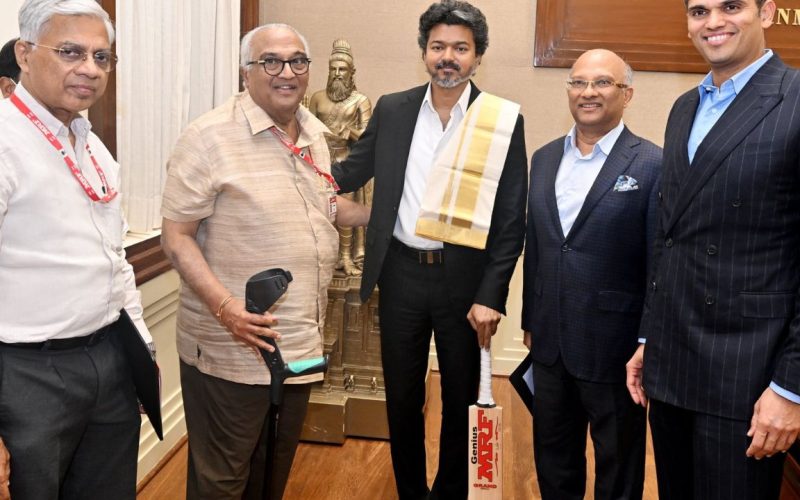 Vijay Flaunts Virat Kohli Signed Bat, CM’s Photos Go Viral