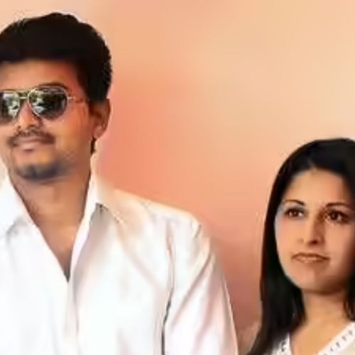 விஜய்- சங்கீதா
