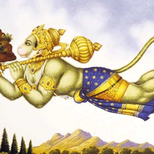சஞ்சீவி மலையுடன் அனுமன்