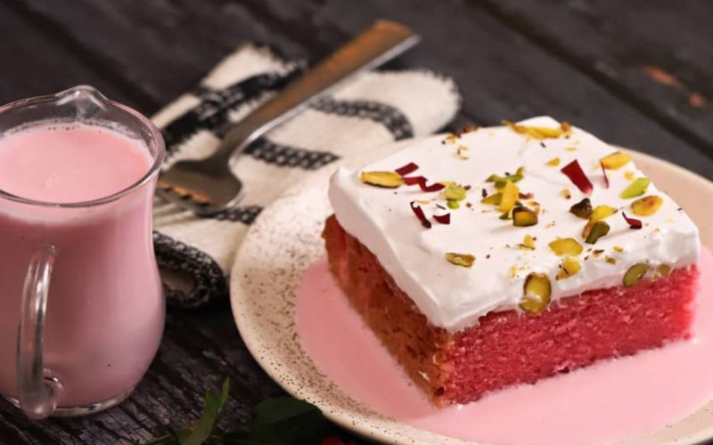 how to make Rose Milk Cake