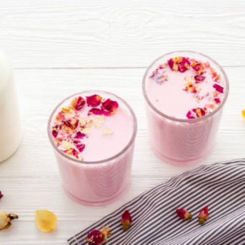 ரோஸ் மில்க் பானம்
