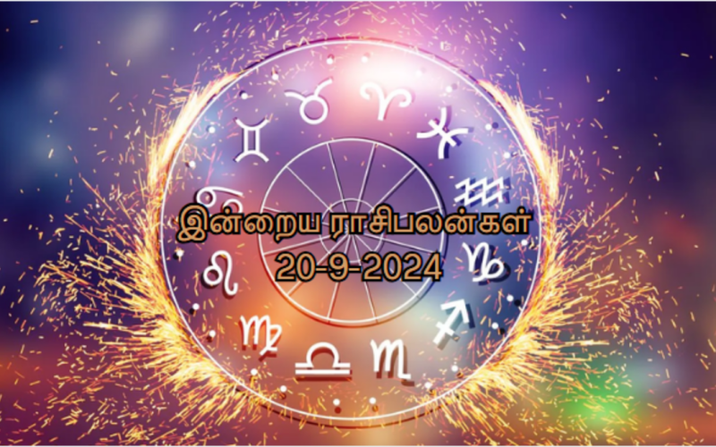 today rasipalan prediction for all zodiac signs for 20 september 2024