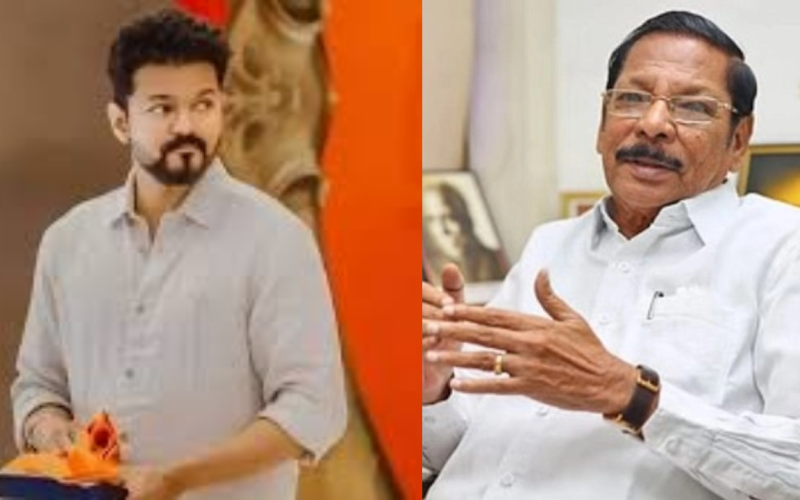 rs bharti replies to vijay tvk conference speach